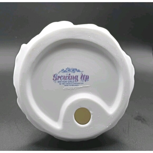 Enesco Growing Up Birthday Girl Age 16  Porcelain Figurine Brunette 7x  4.5 VTG - Picture 9 of 9